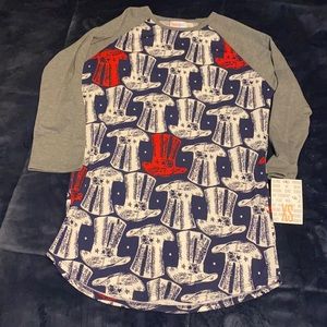 Lularoe Randy tee Americana